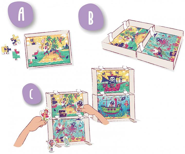 Actual product image Ravensburger Kinderpuzzle Puzzle&Play - 2x24 Teile Puzzle für Kinder ab 4 Jahre (24 pieces)