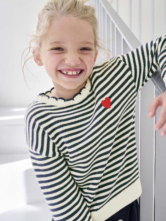 Produktbild Vertbaudet Mädchen Strickpullover mit Streifen (158)