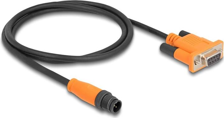 Produktbild Delock M12 CAN Bus Kabel A-kodiert 5 Pin Stecker zu D-Sub 9 Buchse 1 m (1 m, Industriekabel)