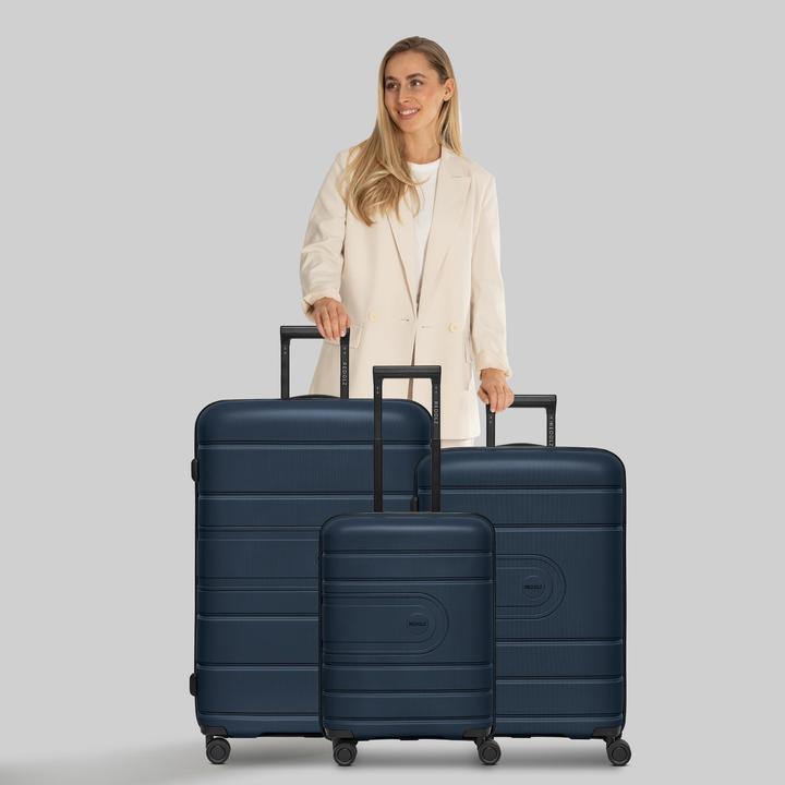 Produktbild Redolz Essentials 11 4 Rollen Kofferset 3-teilig mit Dehnfalte (240 l, XL (ab 115l))