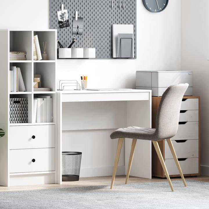 Actual product image VidaXL Desk White Wood-based material Medium Minimalist (90 x 40 x 76 cm)