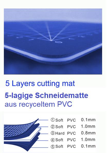 Produktbild Snyderline Schneidematte A2 blau schwarz (45 x 60 cm)