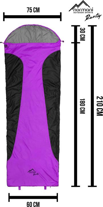Actual product image Normani Ultralight-Schlafsack Touren-Sommerschlafsack - 8474 (210 cm)