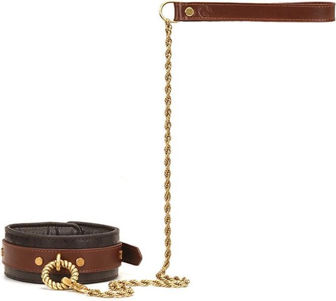 Liebe Seele Lederen halsband met riem
