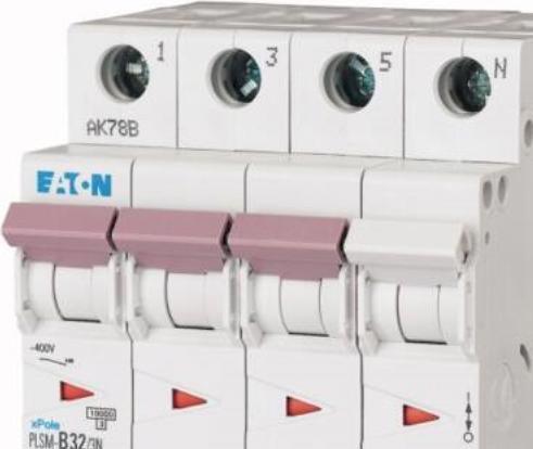 Eaton 242546 Interruttore, Char. C, 32 A, 3 + N