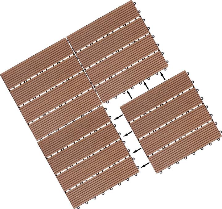 Image du produit Casaria WPC Fliesen (66 x, 30 x 30 cm)