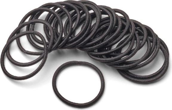 Trisa Haargummis dünn 30 mm schwarz 24 Stk. (Haargummi)