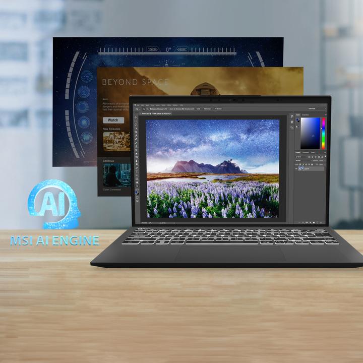 Actual product image MSI Prestige 13 AI Evo (13.30", Intel Core Ultra 5 125H, 32 GB, 1000 GB, CH)