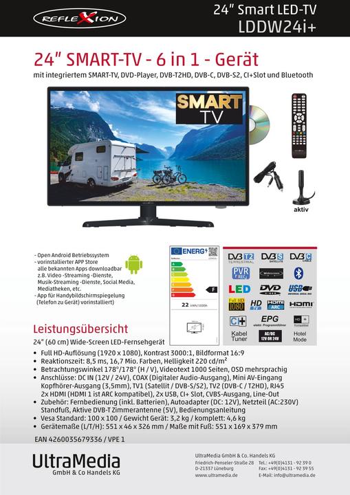 Actual product image Reflexion LDDW24i+ (24", LDDWi+, LED, Full HD, 2023)