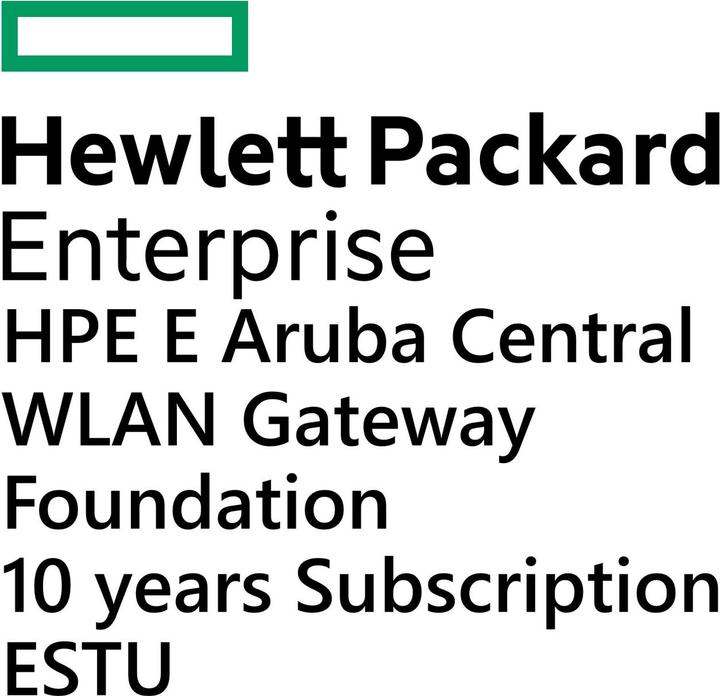 HPE E Aruba Central WLAN Gateway, Foundation, 10 years, Subscription, E-STU