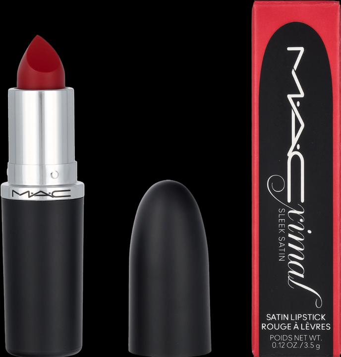 Produktbild MAC Cosmetics MACximal Sleek Satin Lipstick BRAVE RED (Brave Red)