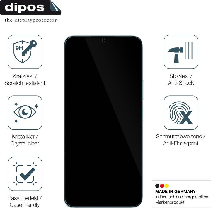 Actual product image Dipos Anti-Shock Screen Protector Clear (1 Piece, Honor X6a)