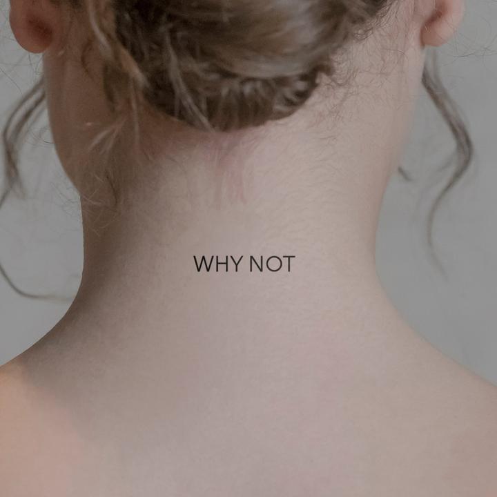 Actual product image minink Temporary tattoo - WHY NOT