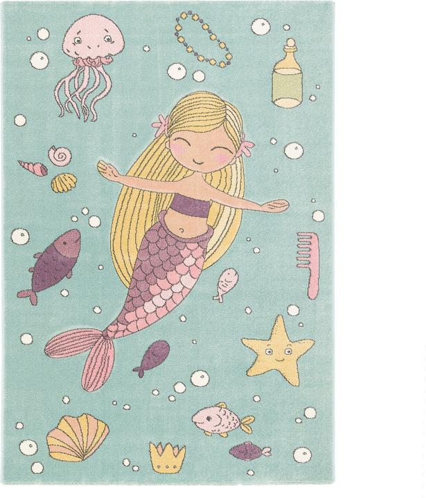 Immagine prodotto Pergamon Tappeto per bambini Maui Kids Mermaid Pastel (140 x 200 cm)
