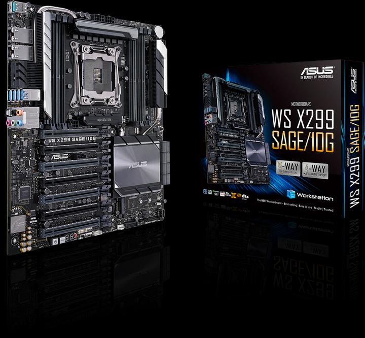 Produktbild ASUS Ws X299 Sage/10g (LGA 2066, Intel X299, SSI CEB)