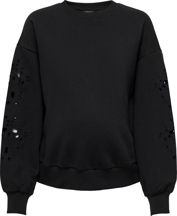 Only Maternity Normal geschnitten Rundhals Maternity Tief angesetzte Schulter Sweatshirt Sweatshirt