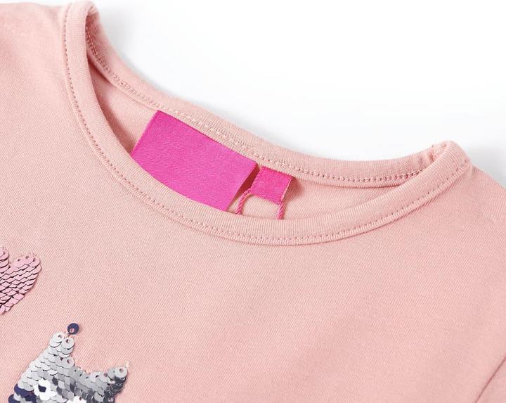 Image du produit VidaXL T-shirt manches longues enfant rose clair 140,Composition : 95% coton. 5 (140)
