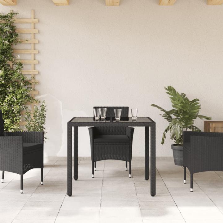 Image du produit VidaXL Gartentisch mit Glasplatte (90 cm)