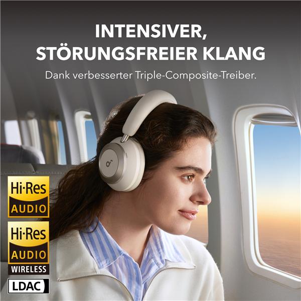 Actual product image Anker Soundcore Space One Pro + Case white (ANC, 40 h, Cable)