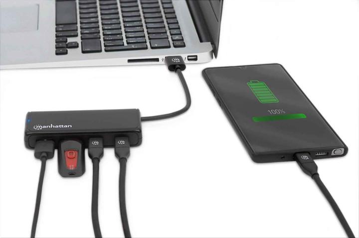 Immagine prodotto Manhattan 4 porte USB 3.2 Hub Gen 1 (USB-C, 4 porte)