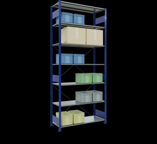 Immagine prodotto Schulte Lagertechnik MULTIplus150 sistema di scaffalatura di base senza bulloni con traversa