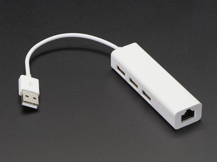 Actual product image OEM USB 2.0 and Ethernet Hub (3 x USB 1 x Ethernet)