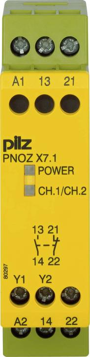 Immagine prodotto Pilz 774051 PNOZ X7.1 24VAC/DC 1n/o 1n/c