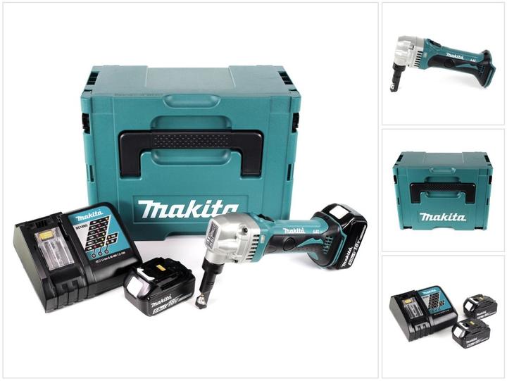 Makita 18V Akku-Knabber DJN161RTJ 1.6mm mit 2x Akku 5.0Ah