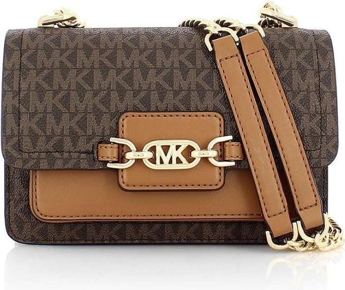 Actual product image Michael Kors Sac Bandoulière Heather Extra Small - Brun Foncé et Brun Clair
