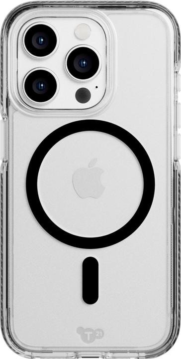 Actual product image tech21 EvoCrystal Case MagSafe for iPhone 15 Pro Black Titanium (Apple iPhone 15 Pro)