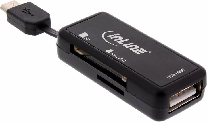 Produktbild InLine USB OTG Card Reader Dual Flex (USB 2.0)