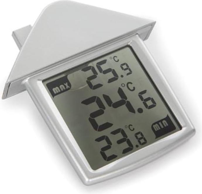 Produktbild Perel Transparentes Fenster-Thermometer Mit Anzeige Der Mindest- Und Höchsttemperatur