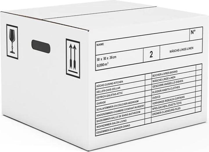 Antalis Moving box (set of 10) (50 x 50 x 36 cm, 90 l)