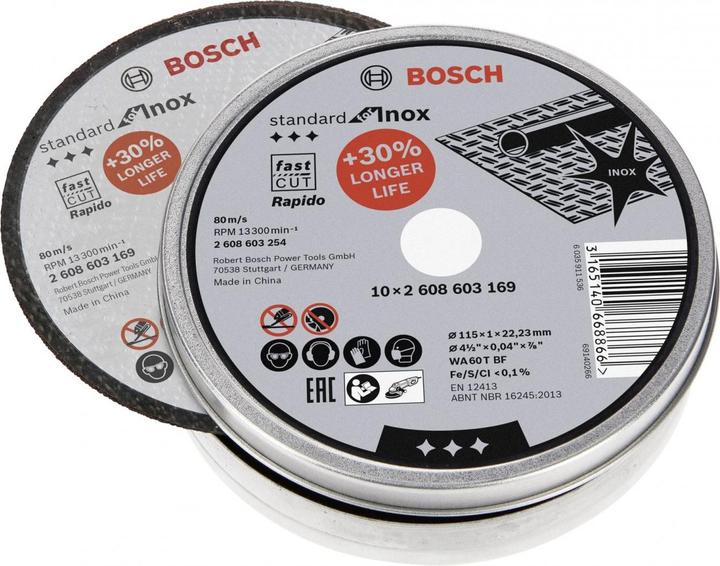 Produktbild Bosch Professional Zubehör PRO Stainless Steel and Metal Trennscheibe, 115 x 1 x 22,23 mm