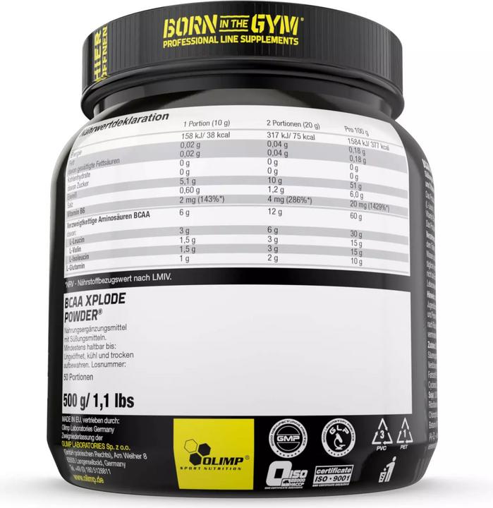 Produktbild Olimp Sport Nutrition BCAA Xplode (500g Dose) (1 Stück, Pulver, 500 g)