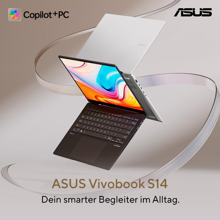 Produktbild ASUS Vivobook S 14 (14", AMD Ryzen AI 7 350, 16 GB, 1000 GB, DE)