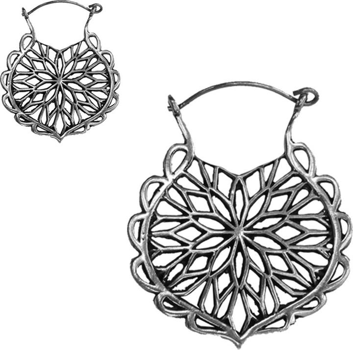 Produktbild Star Piercing Ohrring silber Blatt (Messing)