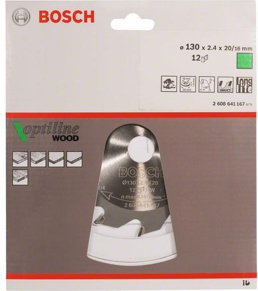 Produktbild Bosch Professional Zubehör PRO Wood Kreissägeblatt, 130 x 2.4 x 20 mm