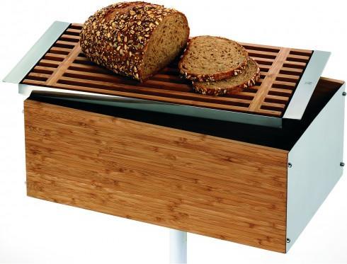 Produktbild WMF Brotkasten Brotbox mit abnehmbarem Schneidbrett 43x25x15cm Bambus Gourmet