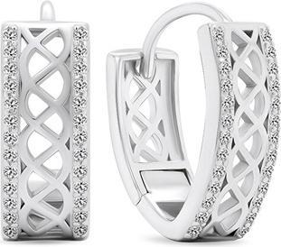 Produktbild Brilio Silver - Decent silver earrings with zircons EA482W