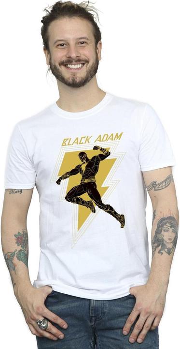 Actual product image Mens Black Adam Golden Bolt Chest T-Shirt (4XL)