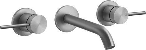 Immagine prodotto Gessi Set di montaggio con finitura 316 Flessa per miscelatore da lavabo a 2 maniglie a parete, bocc