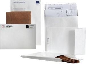 Actual product image Bong Folding pocket with pointed bottom B4 (353x250x38mm) pressure sensitive white 55g 100 pieces (100 x)