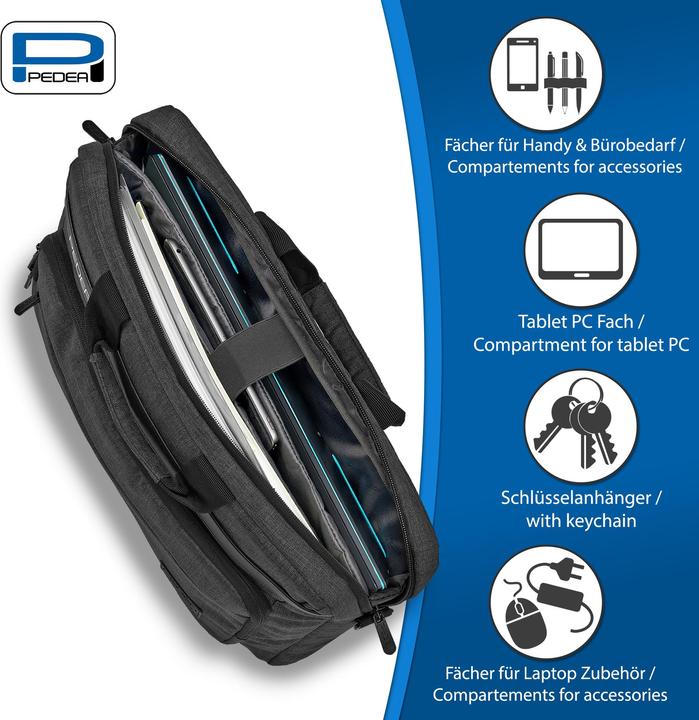 Image du produit Pedea Sacoche pour ordinateur portable URBAN compact 43,9cm (17.3"), gris (17.28")
