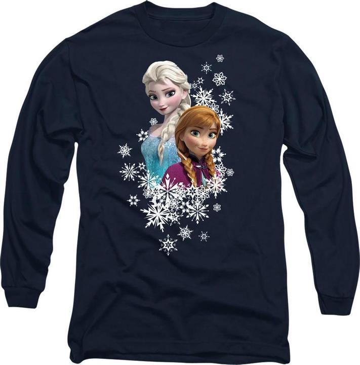Immagine prodotto Disney Frozen Maglietta Anna ed Elsa Ritratto di Fiocco di Neve Adulto Unisex (L)