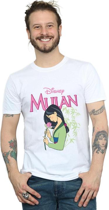 Actual product image Disney Mens Mulan Pink Magnolia T-Shirt (4XL)