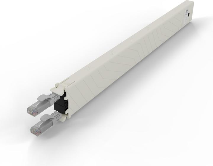 Produktbild PATCHBOX one / Cassette / 8RU / Cat 6A, UTP, 0.8 m, Grau (U/UTP, CAT6a, 0.80 m)