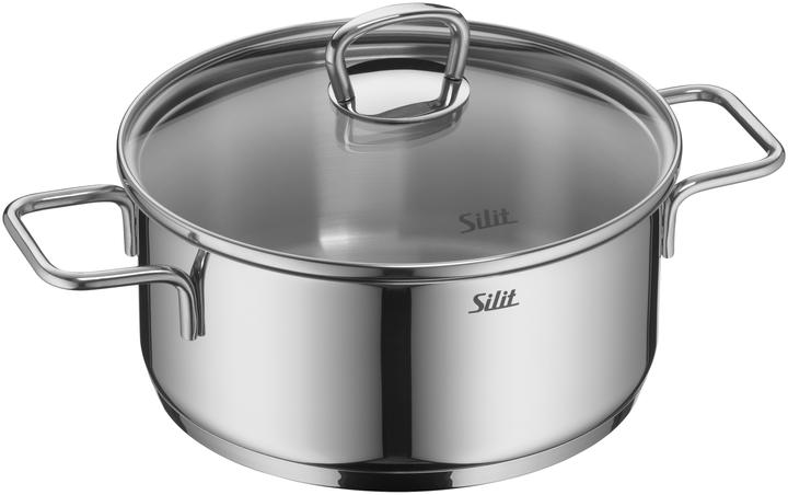 Produktbild Silit Topfset Induktion Kochtopfset 10tlg Glasdeckel Allicante Edelstahl (24 cm, Pfannenset + Topfset, Edelstahl)