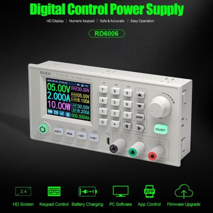 Actual product image RD Tech RD6006-W programmable laboratory power supply DC-DC converter 60V 6A 360W