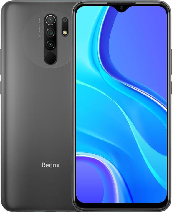 Xiaomi Redmi 9 (32 GB, Carbon Grey, 6.53", Dual SIM + SD, 13 Mpx, 4G)